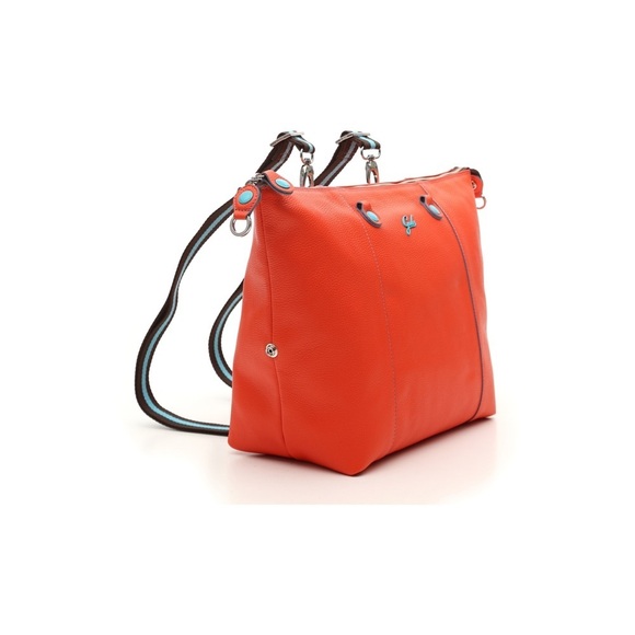 Gabs G3 Plus Size Large Convertible Shopping Tote Bad Orange Leather Like New - Picture 15 of 16